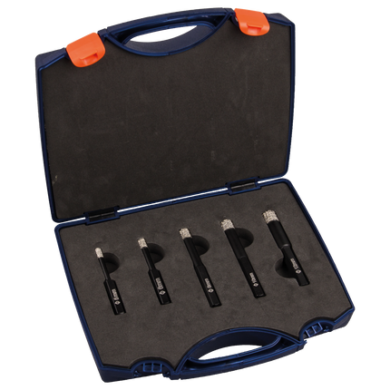 Rotec 758.3990 Tegelboor set 5-dlg met wax