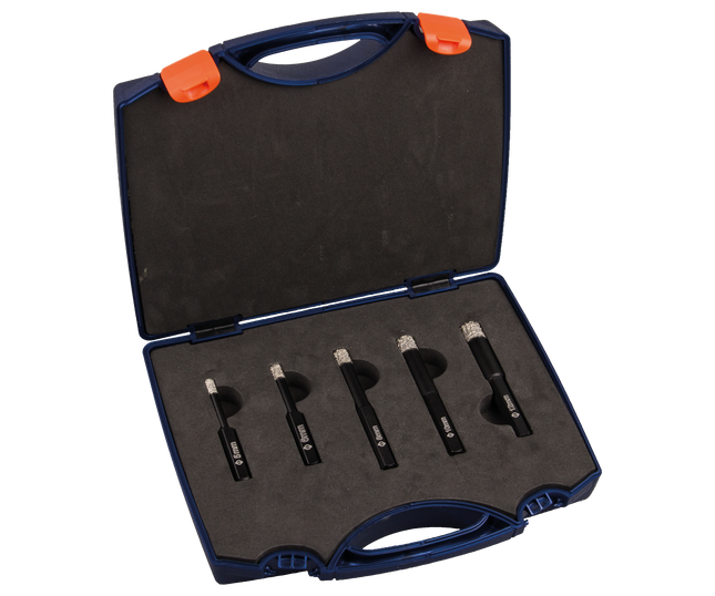 Rotec 758.3990 Tegelboor set 5-dlg met wax