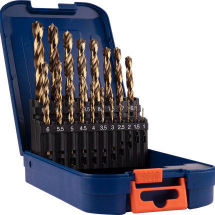 Rotec 900.0064 Spiraalboren set 19-dlg in ABS-cassette
