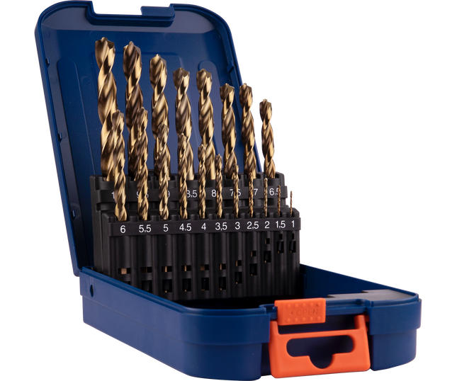 Rotec 900.0064 Spiraalboren set 19-dlg in ABS-cassette