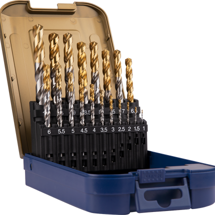 Rotec Spiraalborenset 19 delig type '102T' in ABS-cassette - 900.0022T
