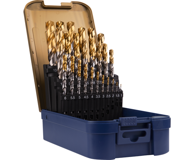 Rotec Spiraalborenset 25 delig type '110' in ABS-cassette - 900.0029A