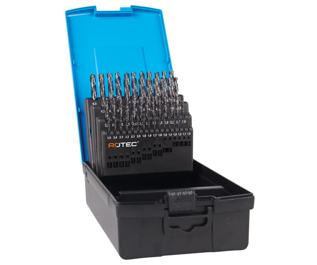 Rotec Spiraalborenset 50 delig type '102' in ABS-cassette - 900.0036