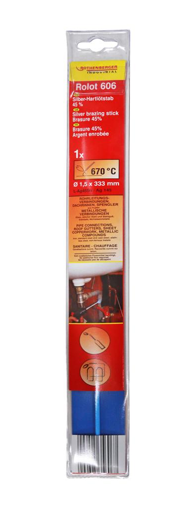 Rothenberger Rolot 606 zilver hardsoldeer, 1st.
