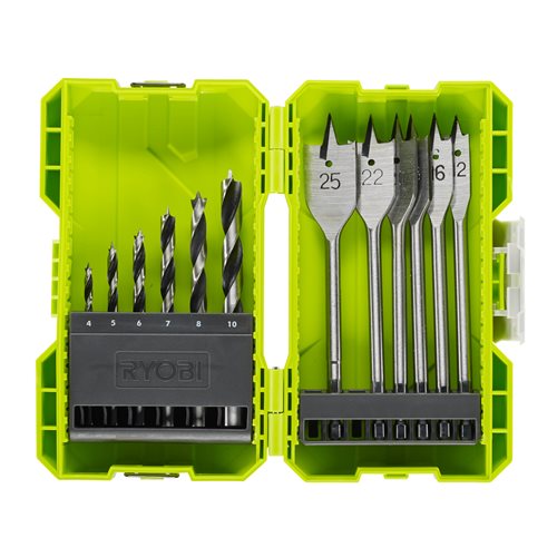 Ryobi 12-delig Houtboorset RAK12SWD