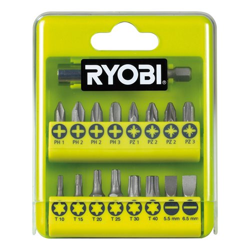 Ryobi 17 delige schroevendraaier set