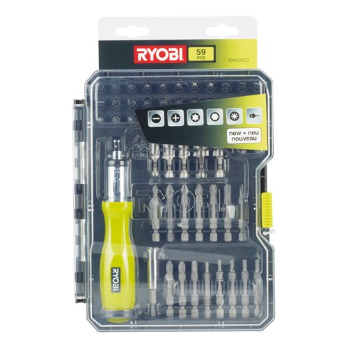 Ryobi 59 delige schroevendraaier set