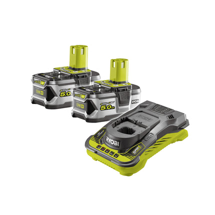 Ryobi RC18150-250 Accu &amp; Lader- ONE+18V 2x 5,0Ah Lithium 5133004422