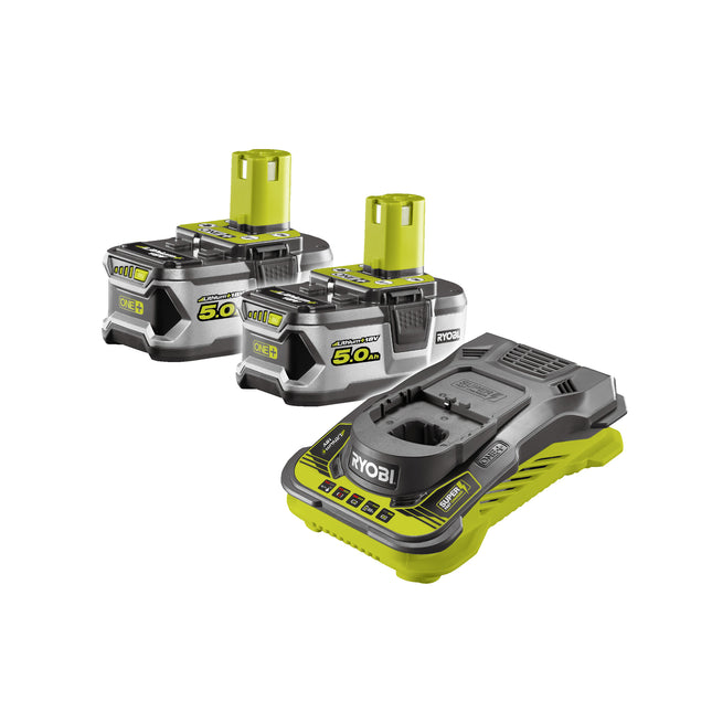 Ryobi RC18150-250 Accu &amp; Lader- ONE+18V 2x 5,0Ah Lithium 5133004422