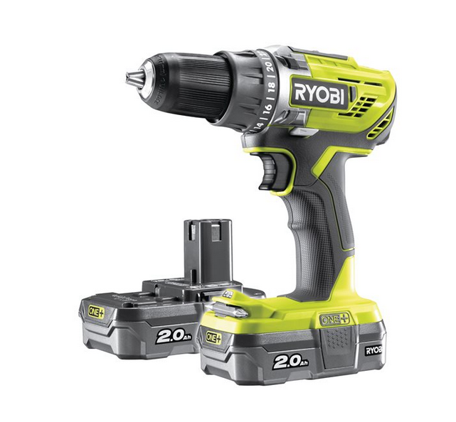 Ryobi R18DD3-220S Boormachine- ONE+(2x 2,0Ah)- 5133003348