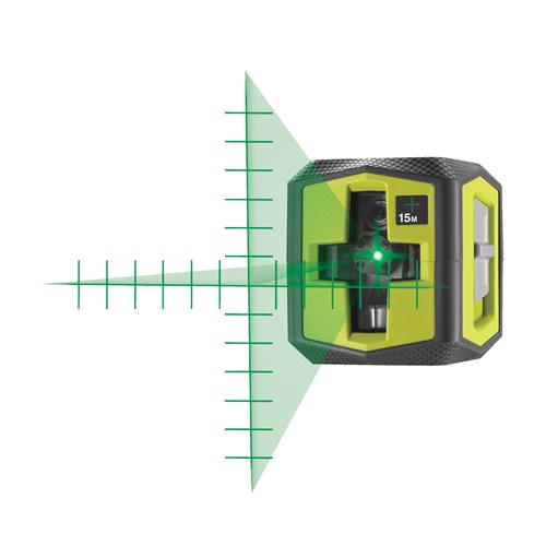 Ryobi Groene kruislijn laser met raster markeringen RBCLLG2