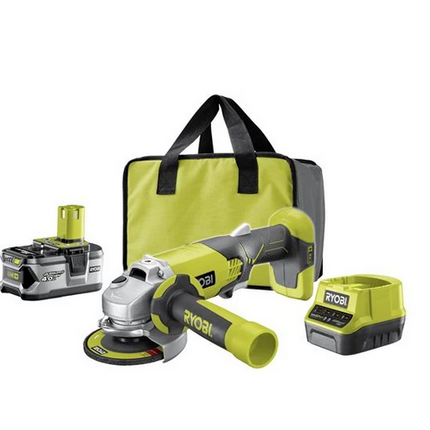 Ryobi R18AG-140S Haakse Slijper- 18V Snoerloze (1x 4.0Ah)- 5133004301
