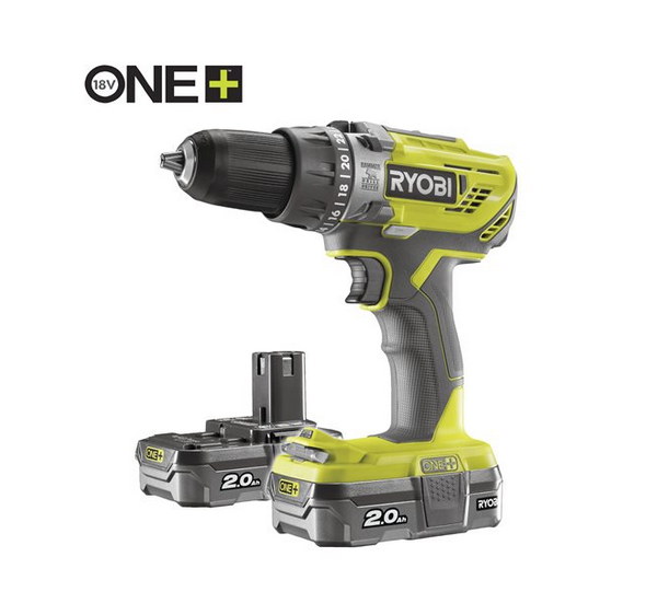 Ryobi R18PD3-220S Klopboormachine- 18V Accu (2x 2,0Ah)- 5133003342