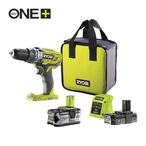 Ryobi Klopboormachine ONE+ 18V Accu - R18PD3-242S