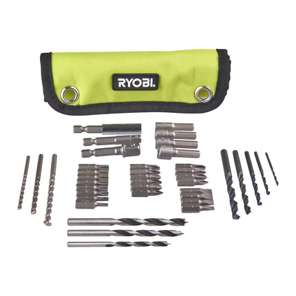 Ryobi RAK40RM Boor- en bit set 40-delig in rolmat - 5132002264