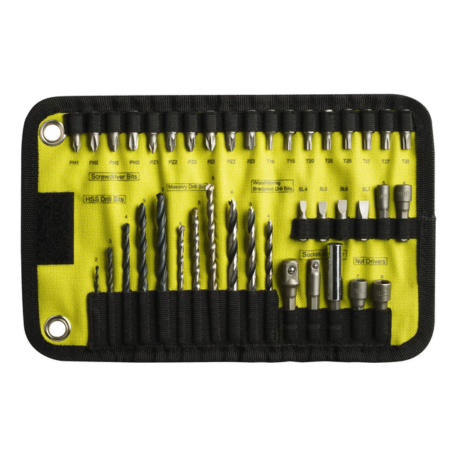 Ryobi RAK40RM Boor- en bit set 40-delig in rolmat - 5132002264