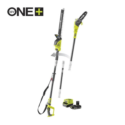 Ryobi RPP1820PT1845-120 Combokit Telescopische Heggenschaar en Snoeikettingzaag - 5133006684
