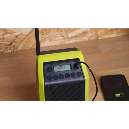 Ryobi RRDAB18-0 ONE+ 18V Accu DAB+ Radio met Bluetooth - 5133005599