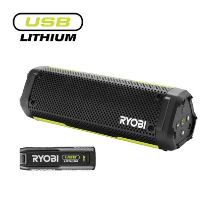 Ryobi RS4-120G Bluetooth Speaker USB Lithium 4V - 5133006428