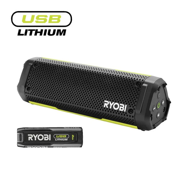 Ryobi RS4-120G Bluetooth Speaker USB Lithium 4V - 5133006428