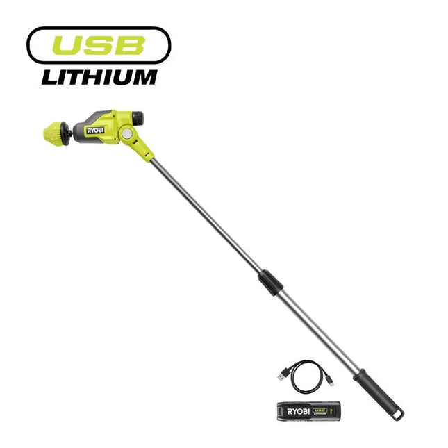Ryobi RTS4-120G Telescopische Schrobber 4V USB Lithium - 5133006690
