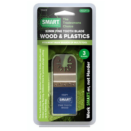 SMART Universeel 32mm Fine Tooth Blade 3st – H32FT3