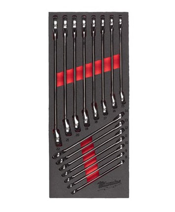 Milwaukee MAX BITE™ Combinatiesleutel Set Foam Inlay 15-delig