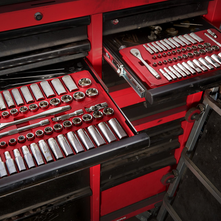 Milwaukee 28-delige doppenset 1/4" metrische Ratel + aandrijving