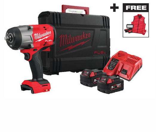 Milwaukee M18 FHIW2F12-502X Slagmoersleutel + GRATIS M18 ALIS-0 Lamp
