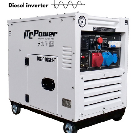ITCPOWER DG9000SEi-T stille diesel inverter generator 6000W 230V/400V