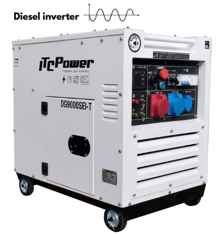 ITCPOWER DG9000SEi-T stille diesel inverter generator 6000W 230V/400V