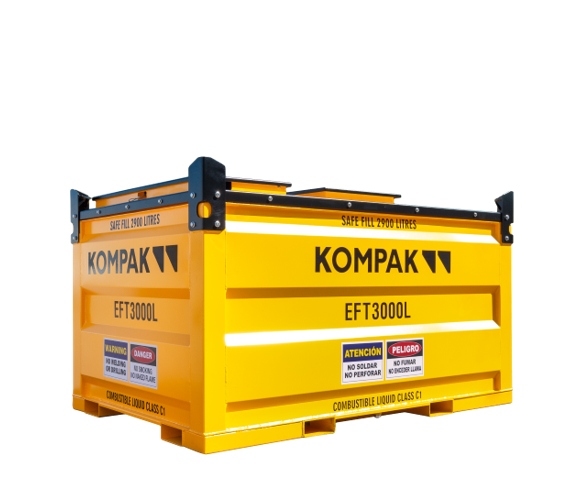 KOMPAK EFT3000L externe brandstoftank 3000L voor generator