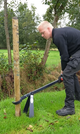 DE WIT Palentrekker met hefboom trekt palen tot Ø 100 mm