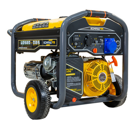 KOMPAK K9000E-STRONG benzine aggregaat 8000W 230V