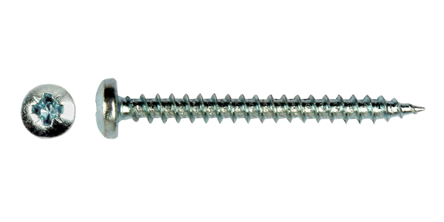 Pgb-fasteners spaanplaatschroef panhead 5,0x50 voldraad Zn PZ 2 - 200st.