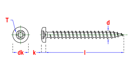 Pgb-fasteners spaanplaatschroef PH-T 4,0x20 voldraad Zn - 200st.