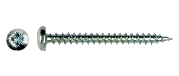 Pgb-fasteners spaanplaatschroef PH-T 4,0x40 voldraad Zn PZ2 - 200st.