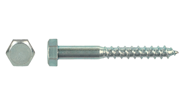 Pgb-fasteners houtdraadbout DIN 571 8x90 deeldraad - 100st.