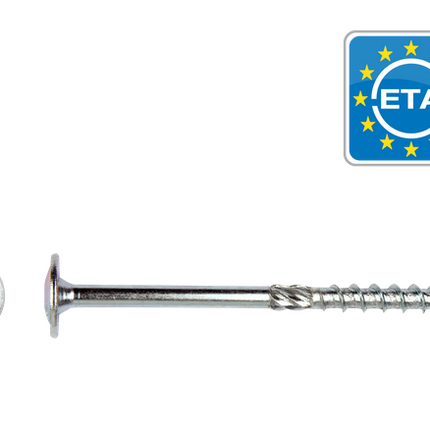 Pgb-fasteners PFS+ flenskophoutschroef T30 6x240 Zn deeldraad - 100st.
