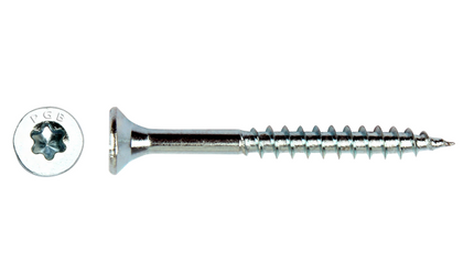 Pgb-fasteners spaanplaatschroef VK-T 6,0x160 deeldraad  - 100st.