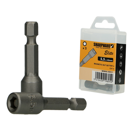 Sharpware Magnetische dopbits 45mm SW 13mm (2 stuks)