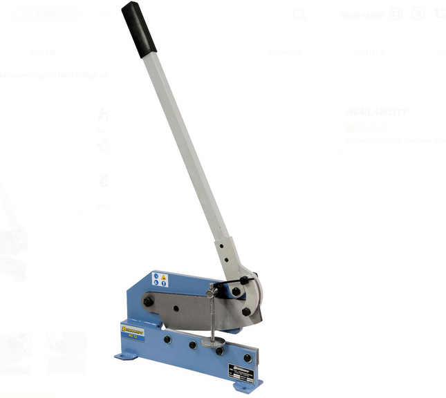 Bernardo Plaat-profiel schaar HS12