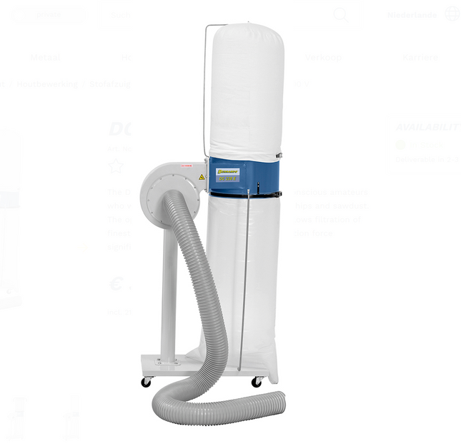 Bernardo Spaanafzuigapparaat DC 230E - 12-2044