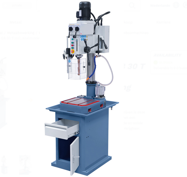 Bernardo Tafelboormachine GB 30 T met koelpomp - 01-1250