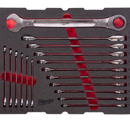 Milwaukee PACKOUT steeksleutelset 17-delig - 4932501872