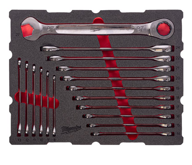 Milwaukee PACKOUT steeksleutelset 17-delig - 4932501872