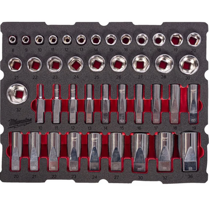 Milwaukee PACKOUT doppenset 1/2” 42-delig - 4932501869