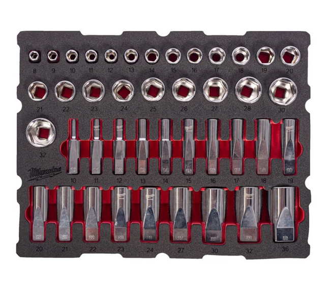Milwaukee PACKOUT doppenset 1/2” 42-delig - 4932501869