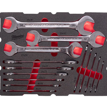 Milwaukee PACKOUT steeksleutelset 14-delig - 4932501874