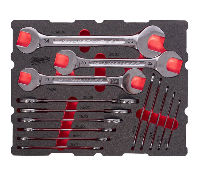 Milwaukee PACKOUT steeksleutelset 14-delig - 4932501874
